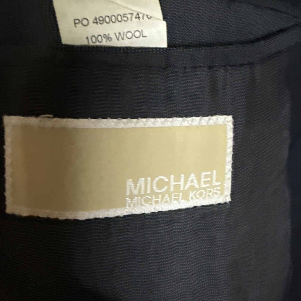 Michael Kors 42 Blue wool Soft Shoulder Mens Blazer Suit Jacket Sport Coat - Picture 16 of 16